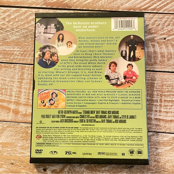 3/$15 u pick dvds📀or 1 for $10~ 🍺strange brew🍺 - Picture 4 of 8